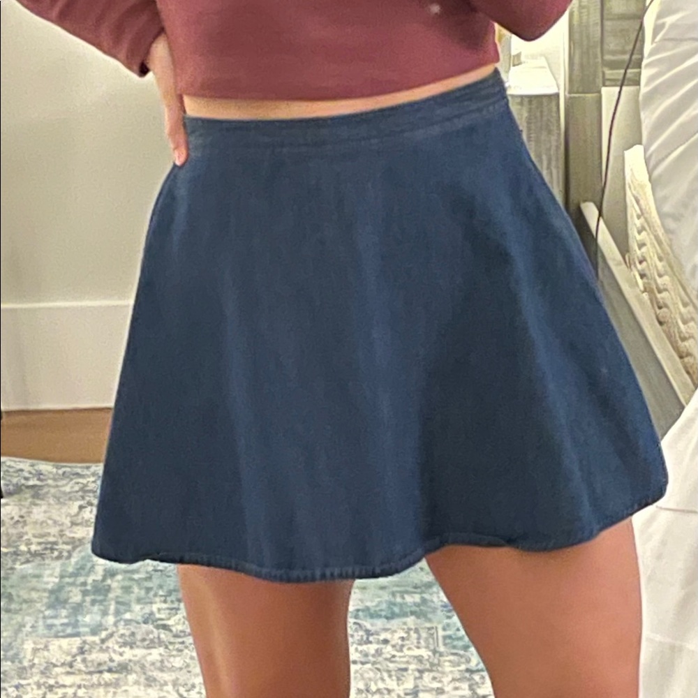 Dark wash Denim circle skirt